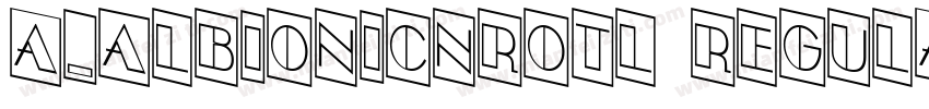 a_AlbionicNrOtl Regular字体转换